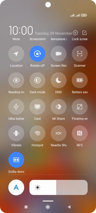 Press Vibrate to turn the function on or off.