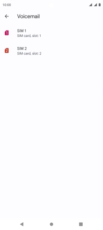 Press the required SIM.