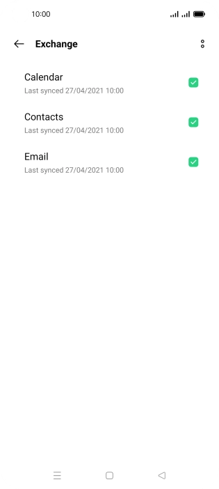 Press the menu icon.