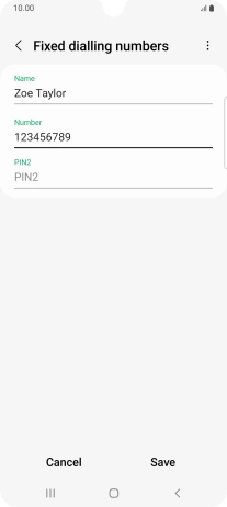 Press PIN2 and key in your PIN2. The default PIN2 is 1111.