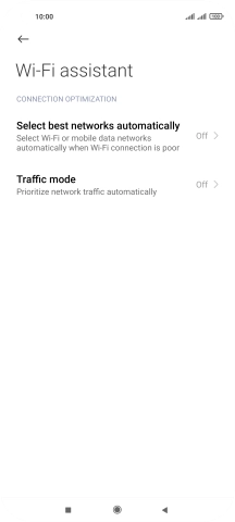 Press Select best networks automatically.