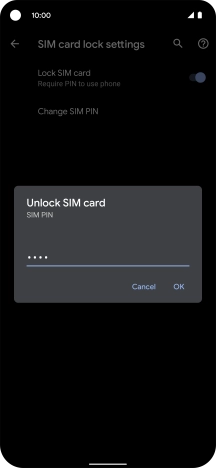 Key in your PIN and press OK.