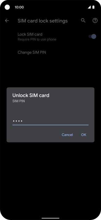 Key in your PIN and press OK.