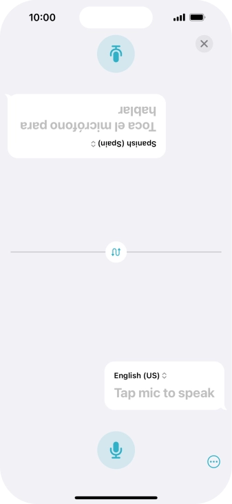 Press the end icon to end two-way view.