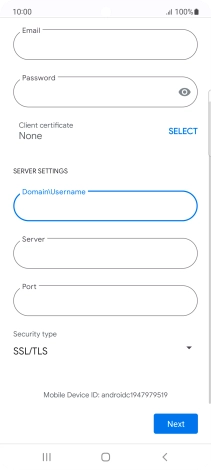 Press the field below 