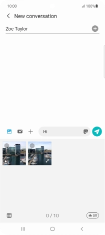 Press the gallery icon and go to the required folder.