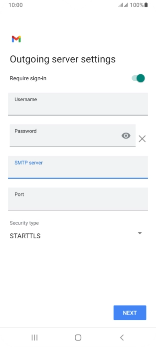 Press the field below 