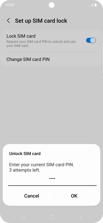 Key in your PIN and press OK.