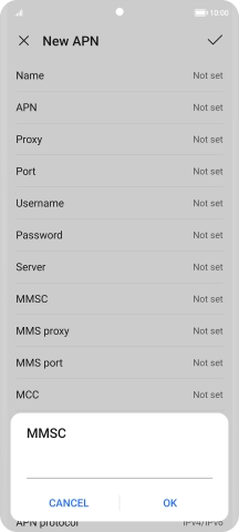 Key in http://mms.vodafone.co.uk/servlets/mms and press OK.