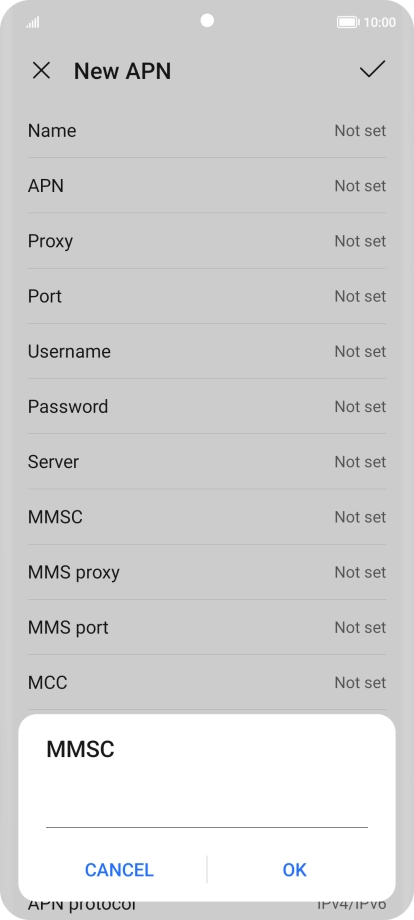 Key in http://mms.vodafone.co.uk/servlets/mms and press OK.