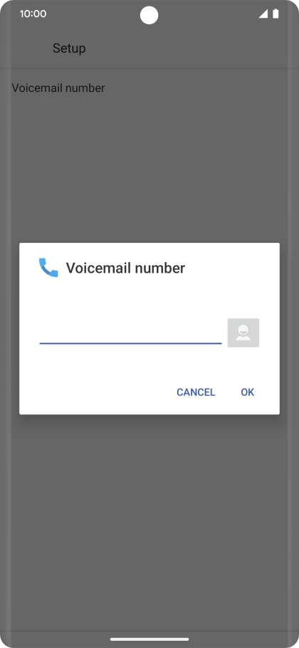 Key in +447836121121 and press OK.
