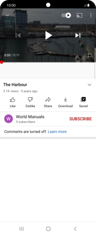 Press the Home key to return to the home screen.