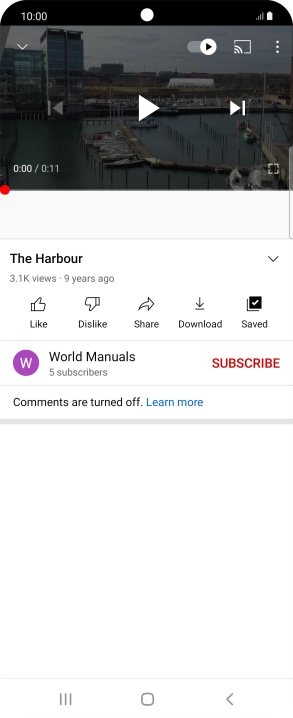 Press the Home key to return to the home screen.