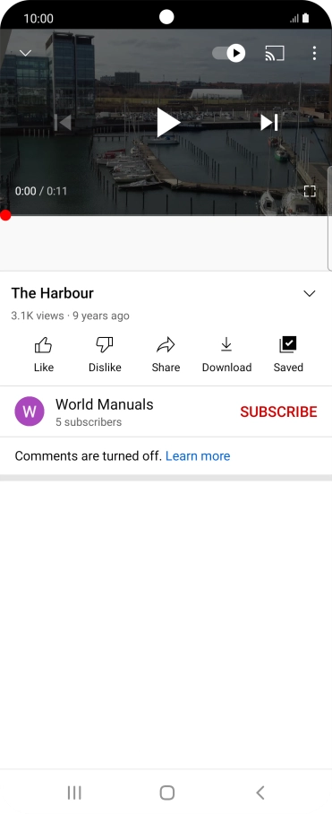 Press the Home key to return to the home screen.