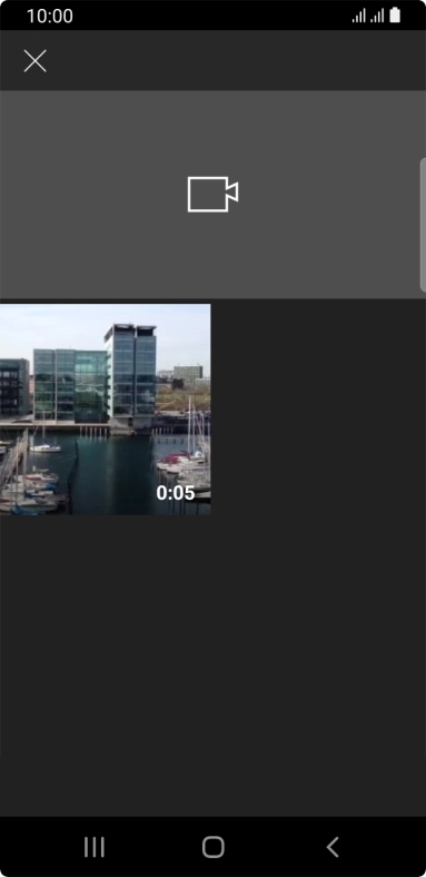 Press the required video clip.