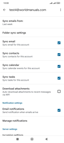 Press the field next to 