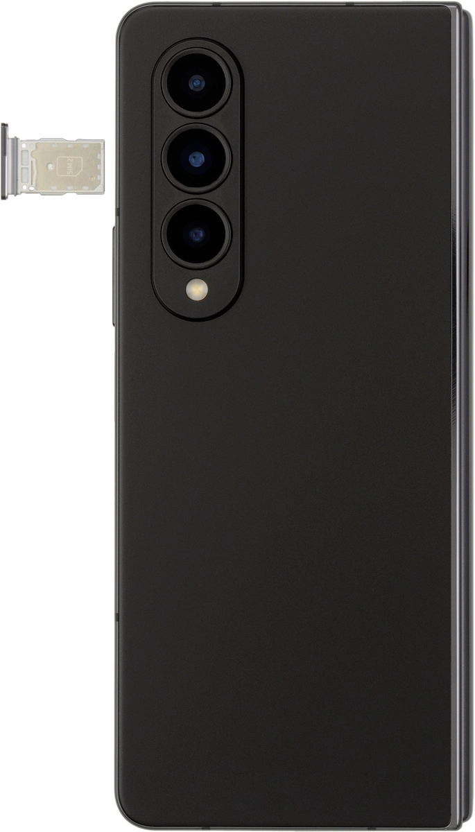 Turn your SIM as illustrated next to the second SIM holder and place it in the SIM holder.