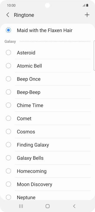 Press the Home key to return to the home screen. Press the Home key to return to the home screen.