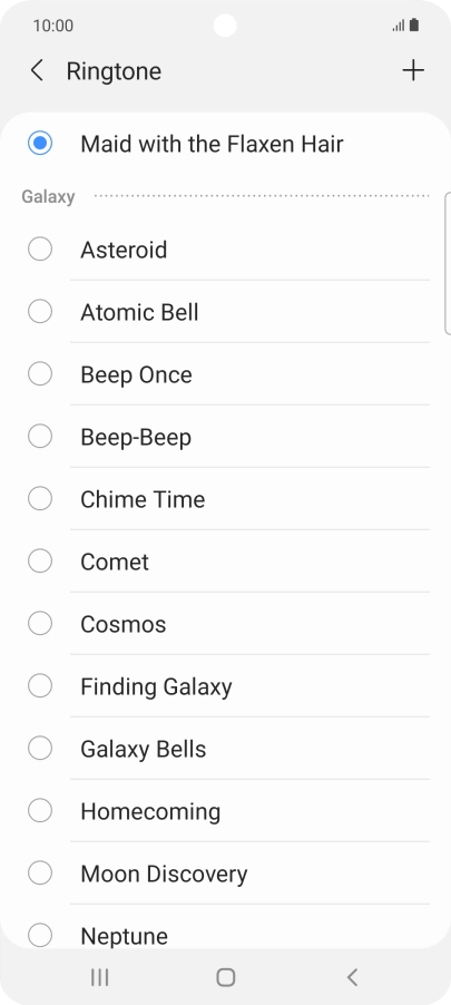 Press the Home key to return to the home screen. Press the Home key to return to the home screen.