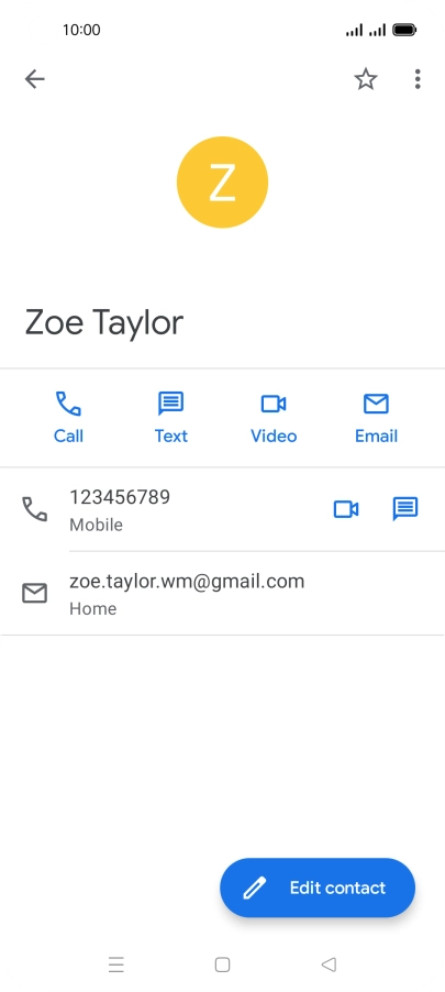 Press the call icon next to the required number.