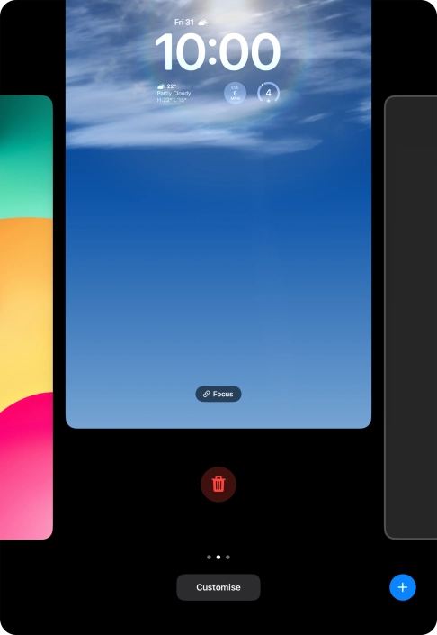 Press the delete icon.