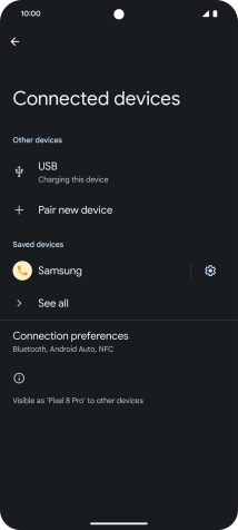 Slide your finger upwards starting from the bottom of the screen to return to the home screen.