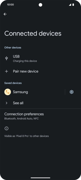 Slide your finger upwards starting from the bottom of the screen to return to the home screen.