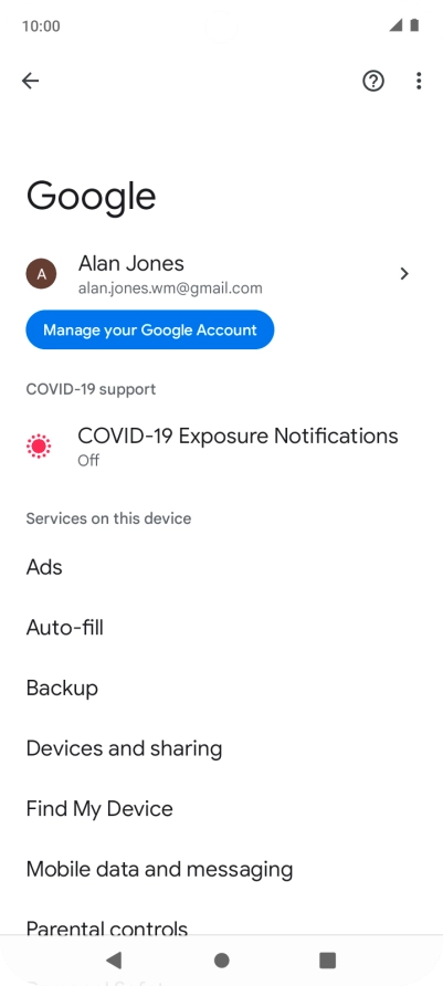 Press Find My Device.