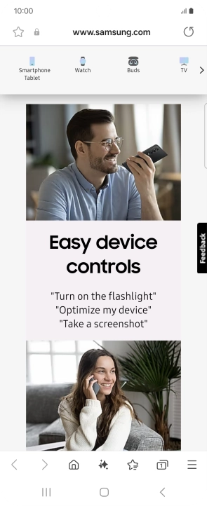 Press the Home key to return to the home screen.