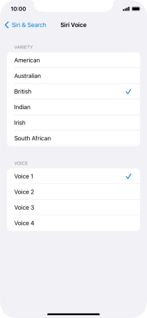 Press the required accent.