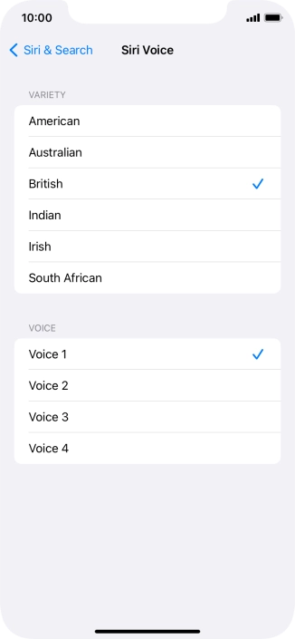 Press the required accent.
