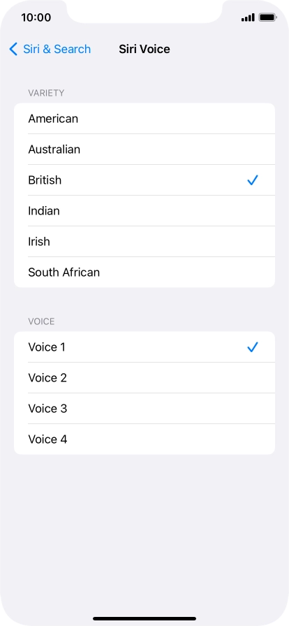 Press the required accent.