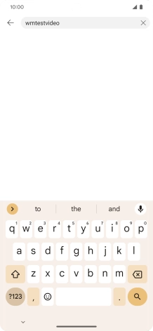 Key in the required search word and press the search icon.