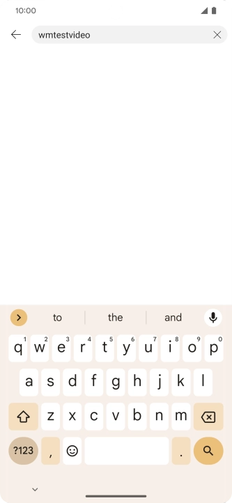 Key in the required search word and press the search icon.