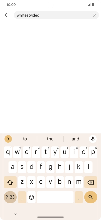 Key in the required search word and press the search icon.