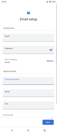 To turn on the function, press SELECT and follow the instructions on the screen to install the required certificate.