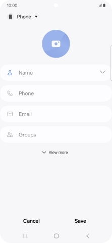 Press the address book drop down list. Press the address book drop down list.