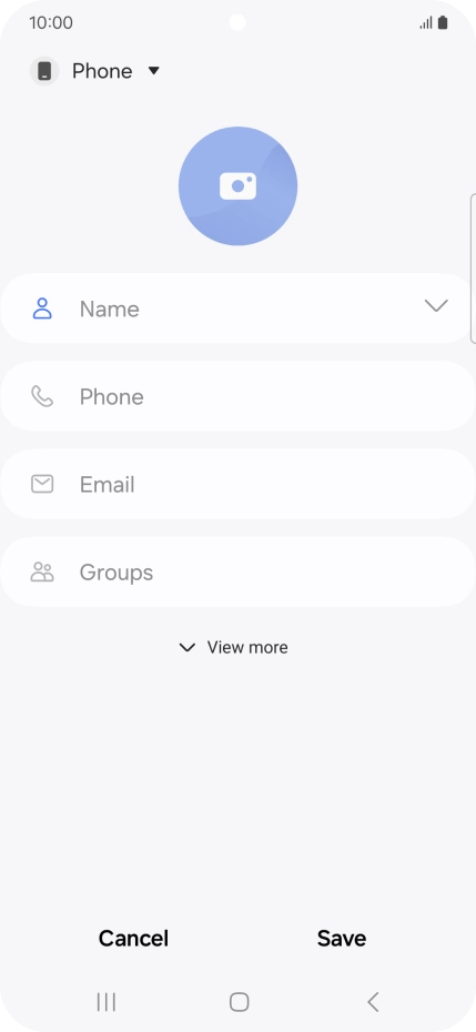 Press the address book drop down list. Press the address book drop down list.