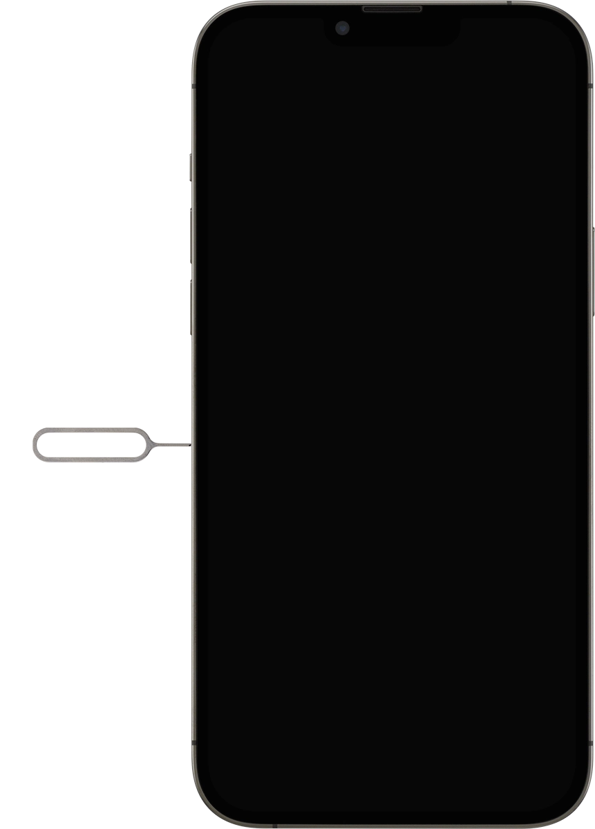 Find the opener for the SIM holder.