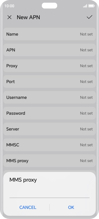 Key in 212.183.137.012 and press OK.