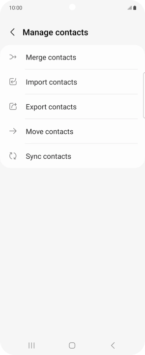 Press Merge contacts.