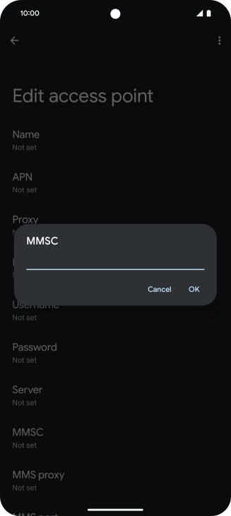 Key in http://mms.vodafone.co.uk/servlets/mms and press OK.