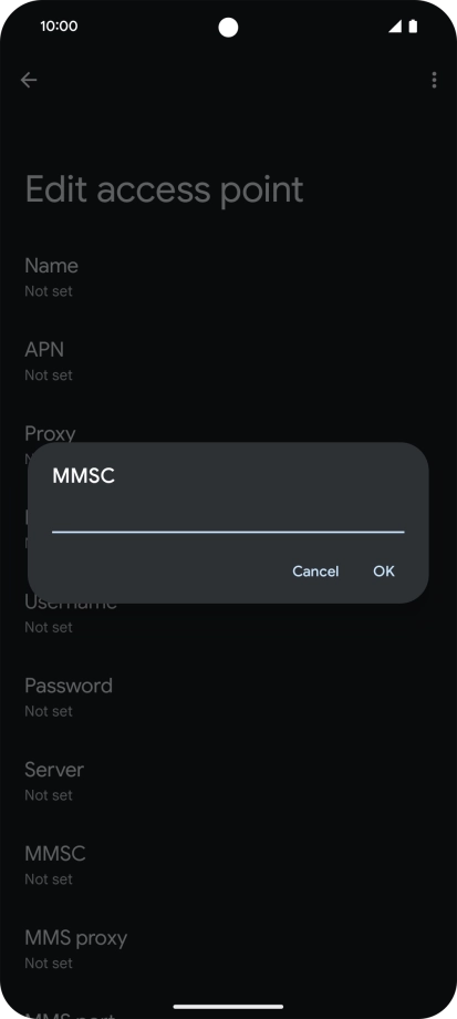 Key in http://mms.vodafone.co.uk/servlets/mms and press OK.