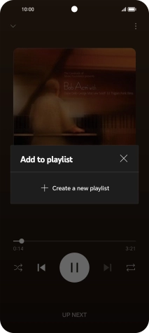 Press Create a new playlist.