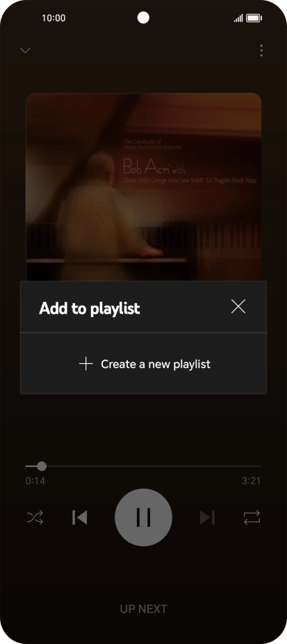 Press Create a new playlist.