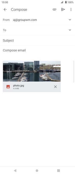 Press To and key in the first letters of the recipient's name.