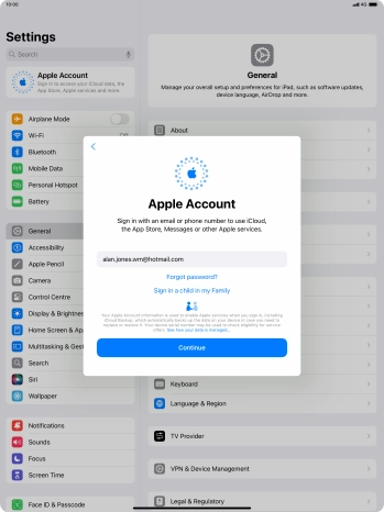 Press Continue. Press Continue.