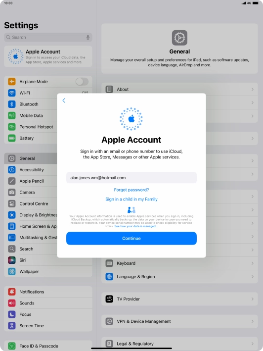 Press Continue. Press Continue.