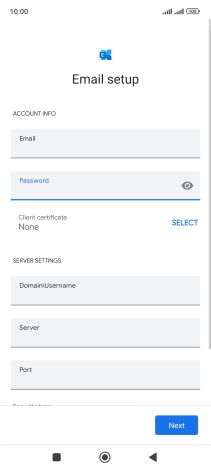 To turn on the function, press SELECT and follow the instructions on the screen to install the required certificate.