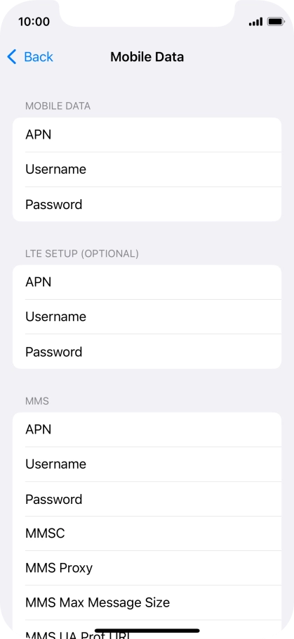 Press APN and key in wap.vodafone.co.uk.